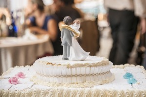 婚礼蛋糕最上面的蛋糕